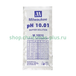 Жидкость калибровочная (буферный раствор) pH 10.01 MILWAUKEE 20 мл для pH метров.